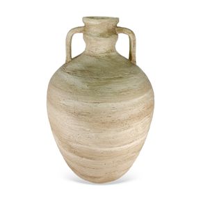 Vaso-Decorativo-Rustico-Em-Ceramica-Bege