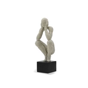 Peca-Decorativa-Pessoa-Sentada-Em-Resina-Branca