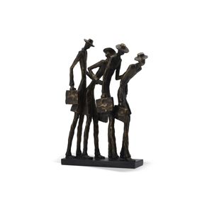Peca-Decorativa-Homens-Em-Resina-Preto
