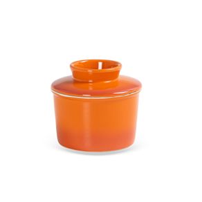 Pote-Para-Manteiga-Em-Ceramica-Laranja-Degrade