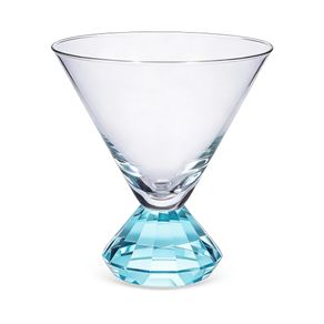 Cj-De-Copos-Em-Vidro-Base-Diamantada-Azul-290Ml-6Pcs