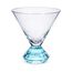 Cj-De-Copos-Em-Vidro-Base-Diamantada-Azul-290Ml-6Pcs
