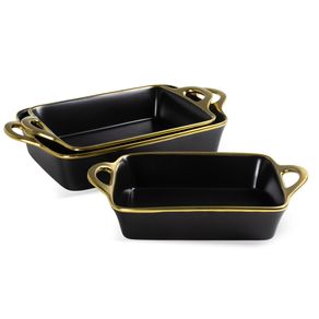 Cj-De-Travessas-Retangular-Em-Ceramica-Com-Alca-Preta-Com-Detalhe-Dourado-3Pcs