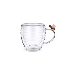 Cj-De-Xicaras-Em-Vidro-Borossilicato-Com-Detalhe-Abelha-160Ml-6Pcs