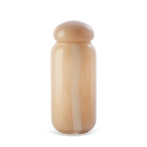 Garrafa-Decorativa-Em-Vidro-Bege