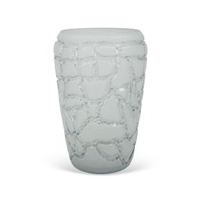 Vaso-Decorativo-Caminhos-Em-Vidro-Transparente-Fosco