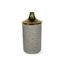 Vaso-Decorativo-Em-Ceramica-Texturizado-Cinza-Detalhe-Dourado