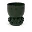 Vaso-Decorativo-Em-Ceramica-Detalhes-Esfera-Mesclado-Verde-E-Bege