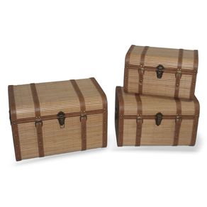 Cj-De-Baus-Em-Madeira-E-Bambu-Natural-Detalhes-Em-Couro-Sintetico-Marrom-3Pcs