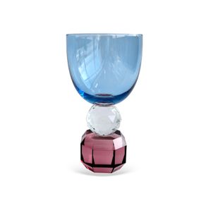 Conjunto-De-Tacas-Em-Vidro-Azul-Com-Base-Esfera-Transparente-E-Diamantada-Roxo-Em-Cristal-360Ml-6Pcs