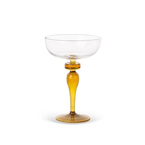 Cj-De-Tacas-Para-Drink-Em-Vidro-Com-Base-Amarelo-230Ml-6Pcs