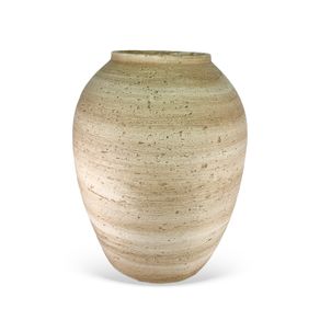 Vaso-Decorativo-Rustico-Em-Ceramica-Bege