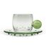 Cj-De-Xicaras-E-Pires-Em-Vidro-Detalhe-Esfera-Verde-6Pcs-120Ml