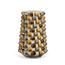 Vaso-Decorativo-Em-Ceramica-Com-Relevos-Marrom-E-Bege