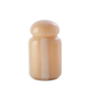 Garrafa-Decorativa-Em-Vidro-Bege