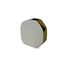 Vaso-Decorativo-Em-Ceramica-Formas-Branco-E-Dourado